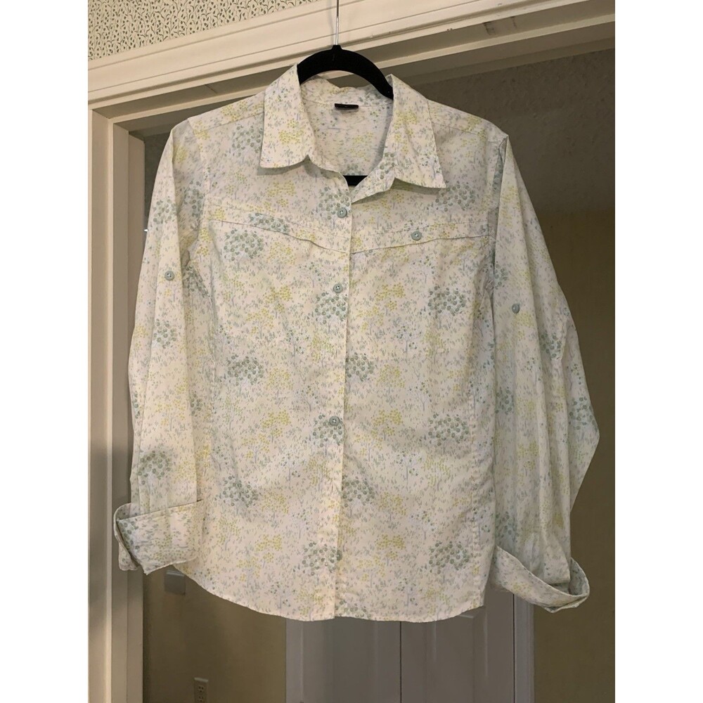 Patagonia Shirt Womens 8 Flowery Top Long Sleeve Button Up Blouse